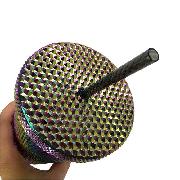 NWT STARBUCKS Limited Edition Studded  Rainbow Iridescent Tumbler Fall 2023 - Picture 4 of 5